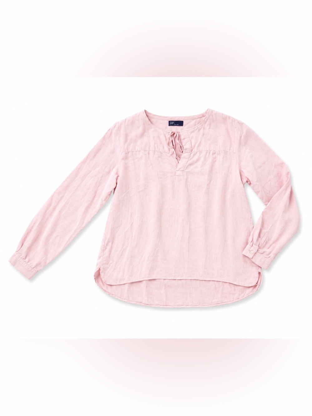 GAP pink long sleeve blouse